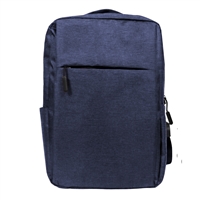 Wholesale Slim Backpack in Navy Blue - 24 Backpacks Per Case