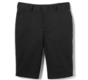 wholesale mens Flat Front Stretch school shorts Black