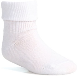 Wholesale Children's Triple Roll Socks in White Uniform Socks in White