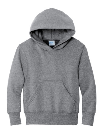 24 Pieces Youth Pullover Hooded SWEATSHIRT Heather Grey