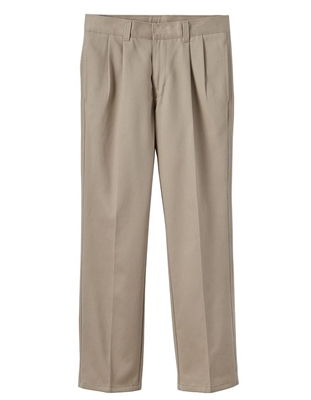 wholesale boys pleated school pants in khaki