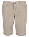 Wholesale Girl's School Uniform Bermuda Length Shorts in Khaki