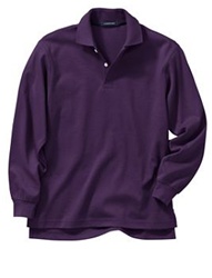 Wholesale Girls Long Sleeve School Uniform Polo Shirt Purple