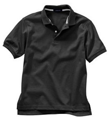 Wholesale Girls Short Sleeve School Uniform Polo Shirt Black