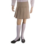 Wholesale Girl's School Uniform Scooter Skirt in Khaki