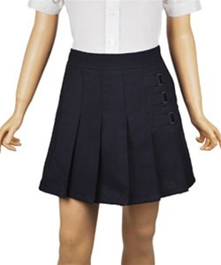 24 Pieces Girl's School Uniform Skort in Navy Blue