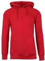 Wholesale Mens Fleece Pullover Hooded Sweatshirt in Red