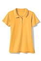 Wholesale Girls Short Sleeve Jersey Knit Polo in Gold