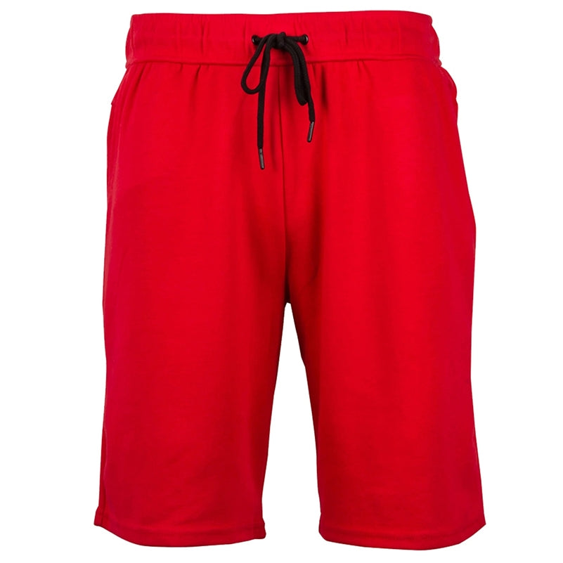 Men's Tech Fleece Shorts With Long Zipper Pocket in Red