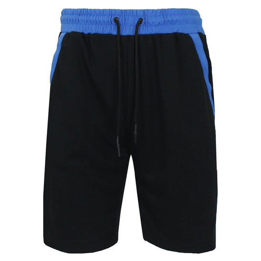 wholesale mens terry sweat shorts black Royal Blue