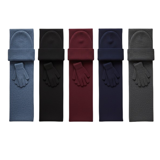 24 Pack - 3 Piece Hat, Glove, Scarf Set - Assorted Colors