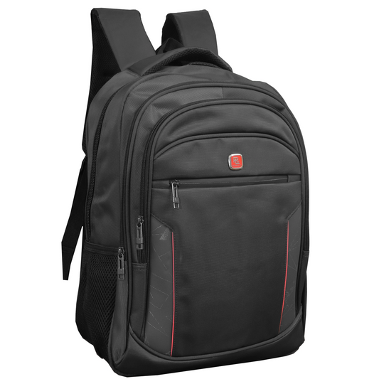 20 Pack - Premium Multi Compartment 18" Backpack in Black (Style #3)