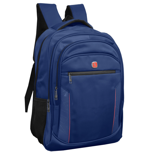 20 Pack - Premium Multi Compartment 18" Backpack in Navy (Style #3)