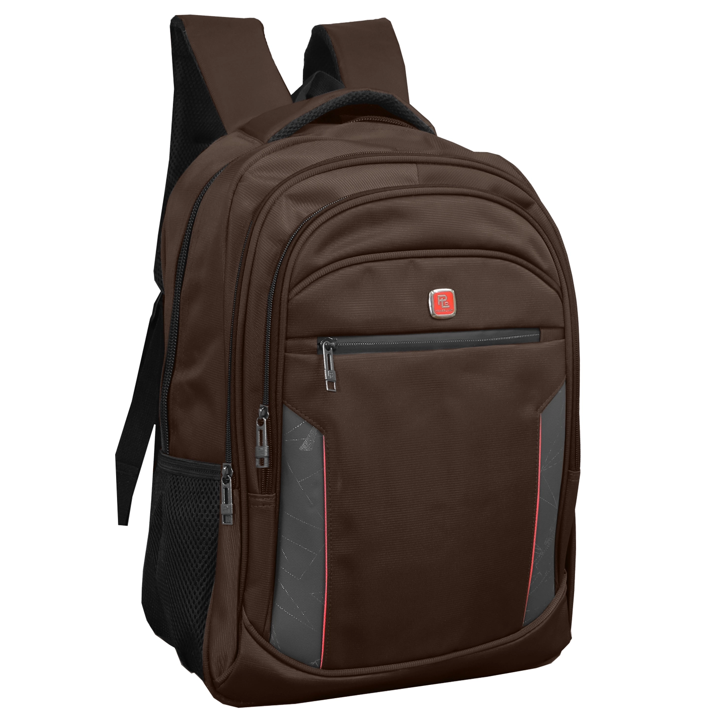 20 Pack - Premium Multi Compartment 18" Backpack in Brown (Style #3)