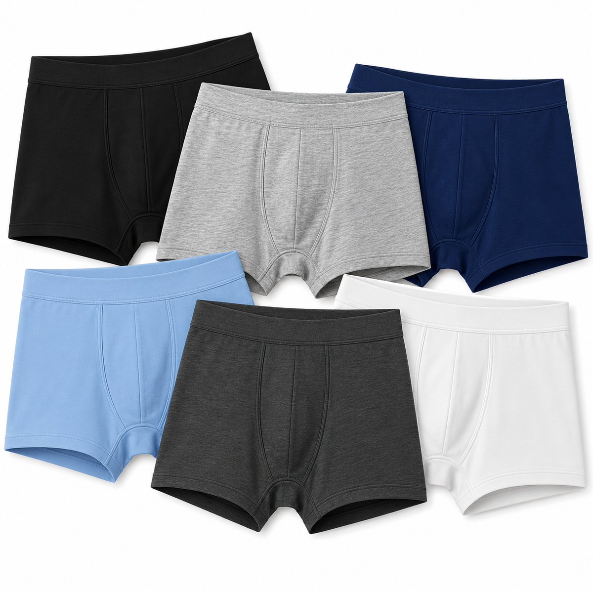 144 Pack - Wholesale Men’s Cotton Stretch Boxer Briefs in Assorted Colors