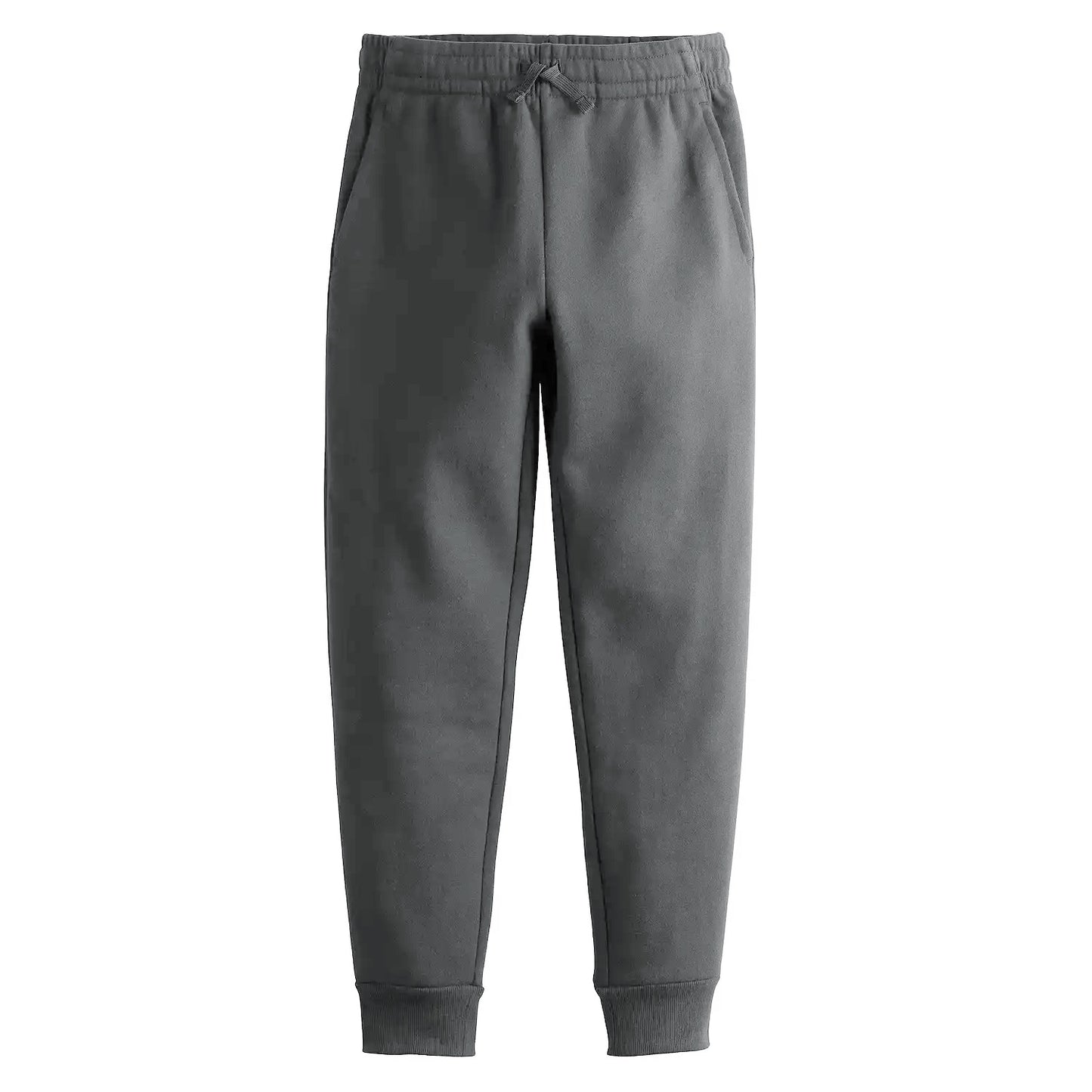 Wholesale Boys Fleece Sweatpants Charcoal  Grey