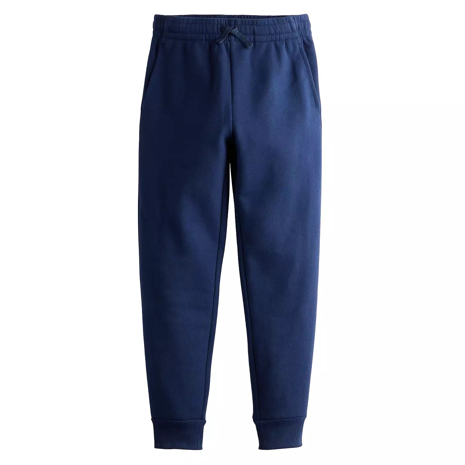 Wholesale Youth Fleece Jogger Sweatpants in Navy Blue