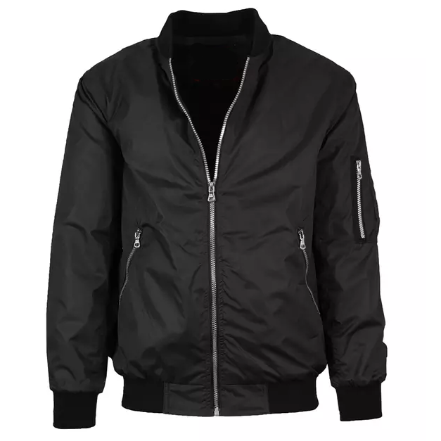 Wholesale Youth Lightweight Bomber Jacket - Black