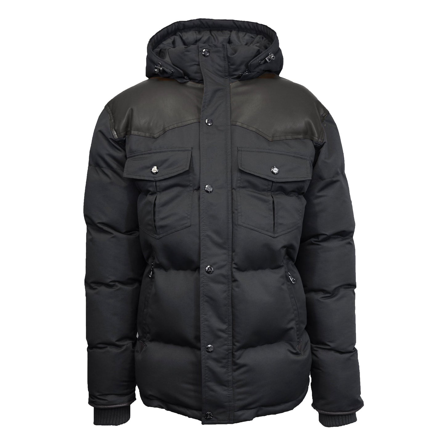 Wholesale Youth Ranger Bubble Jacket with Hood - Black