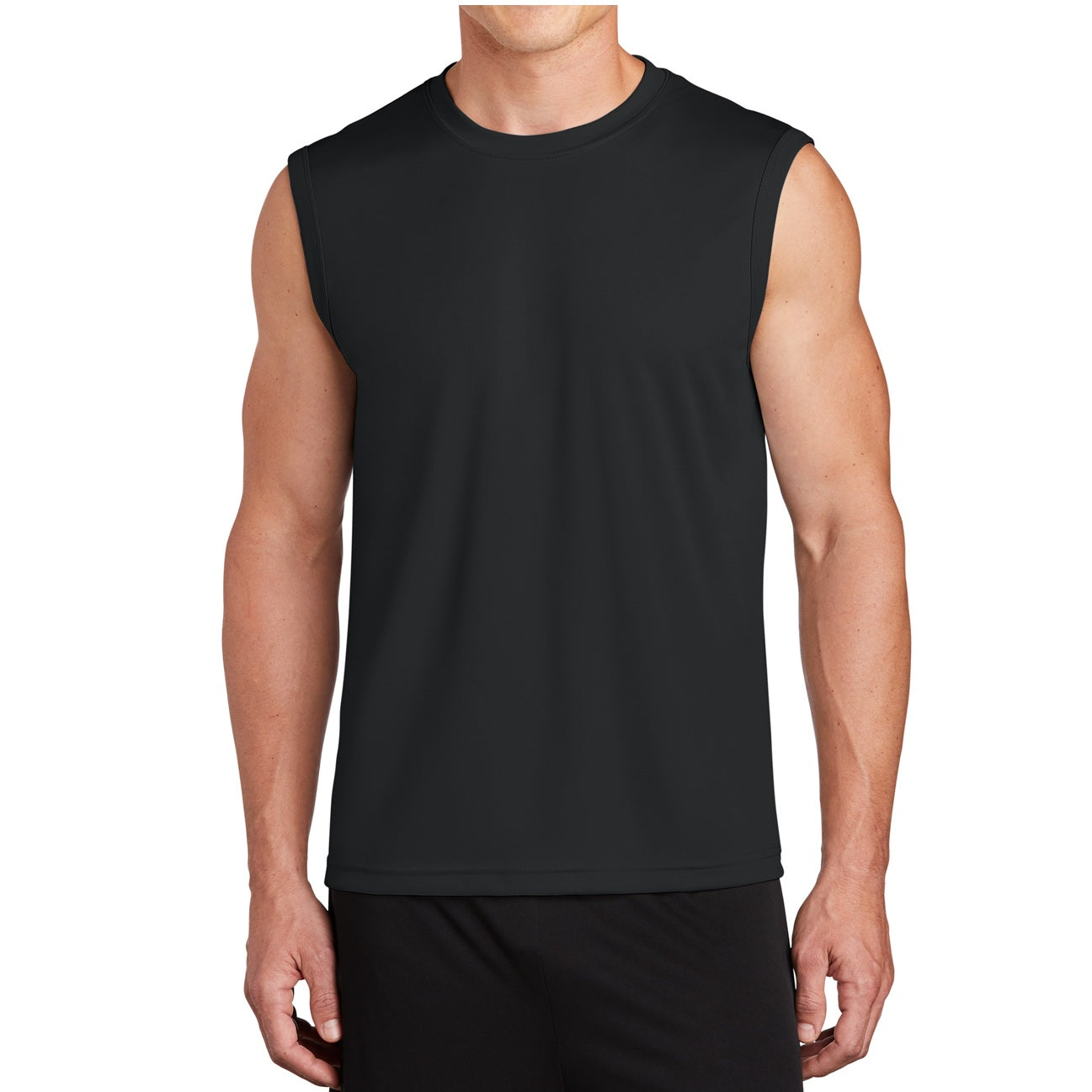 24 Pack Men's Dri-Fit Performance Muscle T-Shirt in Black