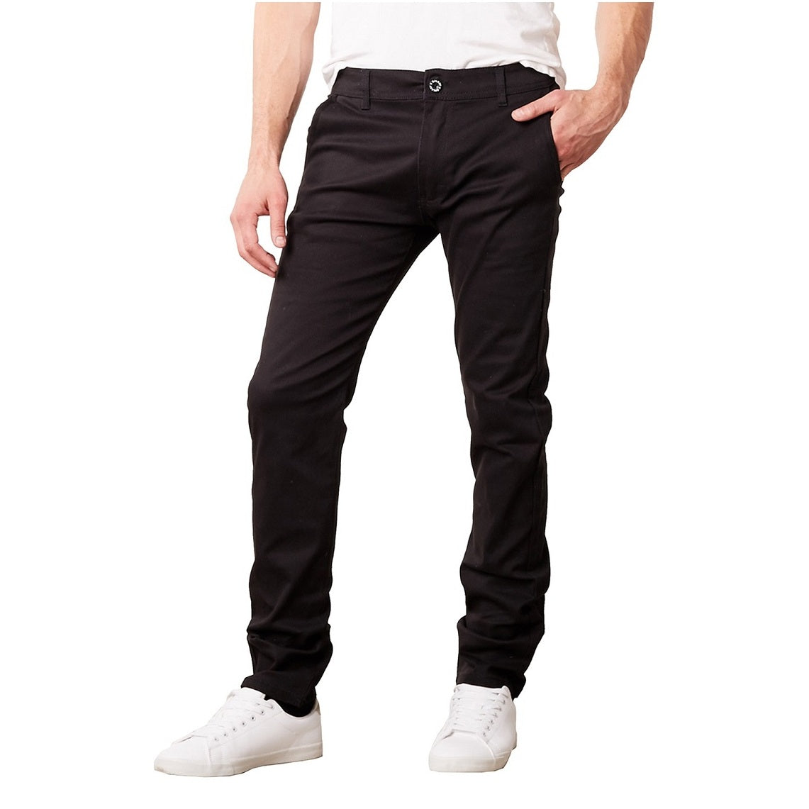 Men's Super Stretch Slim Fit Pants in Black