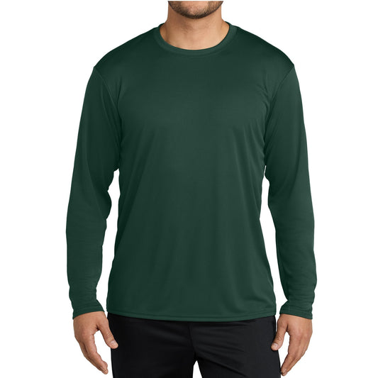 48 Pack Men's Performance Long Sleeve T-Shirt - Dark Green