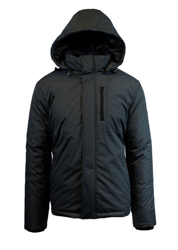 Wholesale Men's Tech Hooded Jacket by Spire in Black