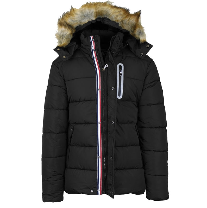 Wholesale Men's Heavyweight Snorkel Jacket by Spire in Black