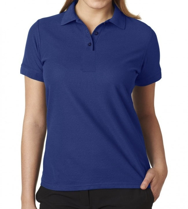 school uniform wholesale Junior Short Sleeve 3 Button Jersey Knit Shirt  in Navy Blue