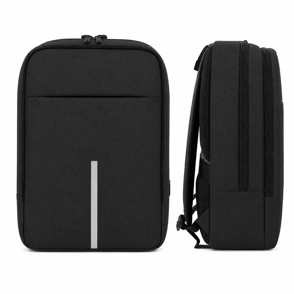 24 Pack - Wholesale 15" Laptop Backpack with USB Port in Black