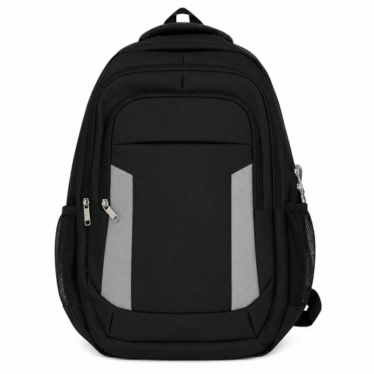 24 Pack - Wholesale 17-Inch Reflective Safety Laptop Backpack in Black