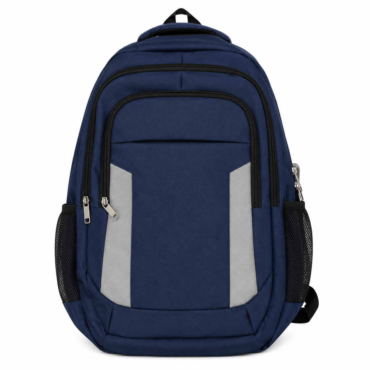 24 Pack - Wholesale 17-Inch Reflective Safety Laptop Backpack in Navy