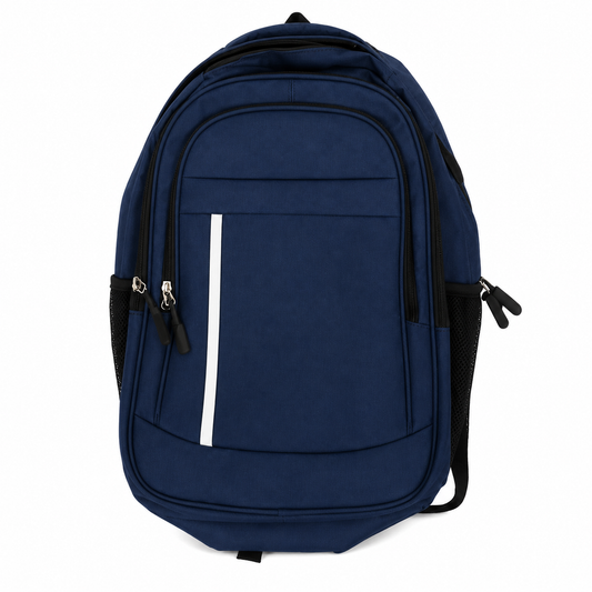 24 Pack - Wholesale 17" Multi-Compartment Laptop Backpack in Navy