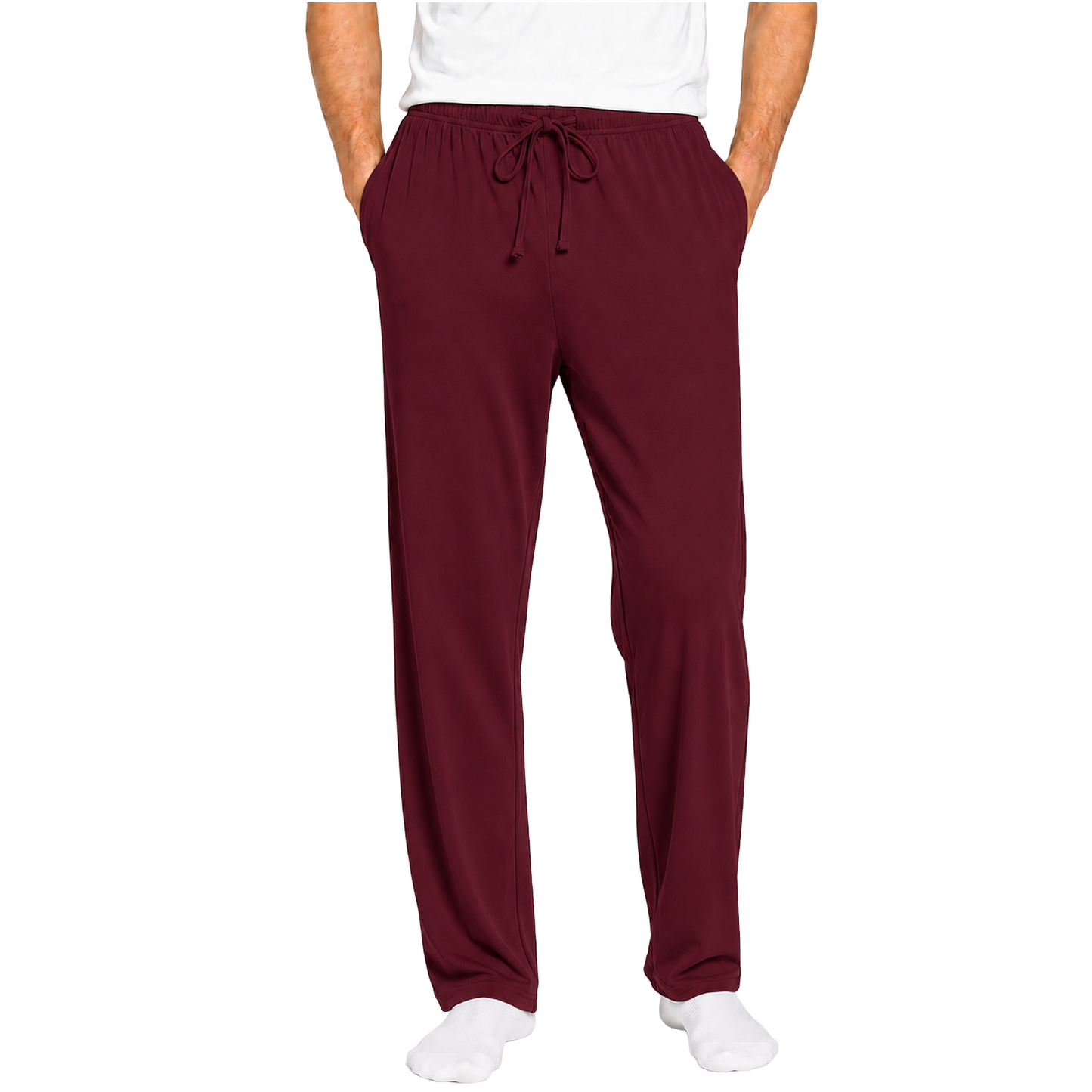 36 Pack Unisex Adult Size Lounge Pants in Burgundy