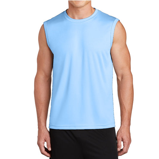 24 Pack Men's Dri-Fit Performance Muscle T-Shirt in Light Blue