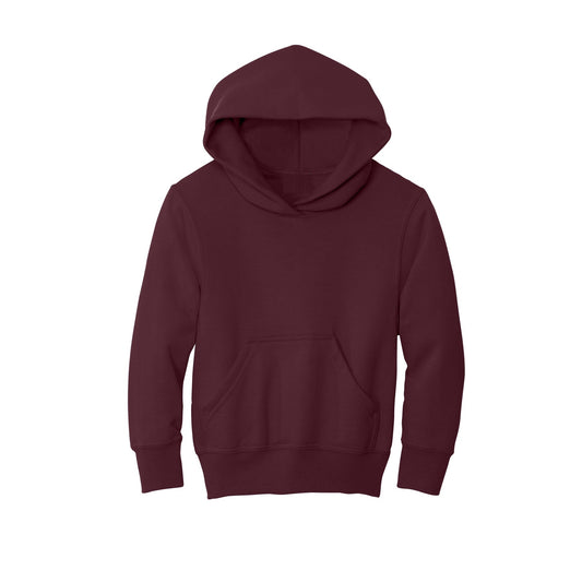 Wholesale Youth Fleece Pullover Hooded Sweatshirt in Maroon