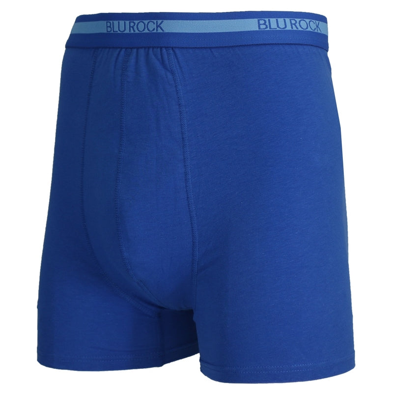 3-Pack Men's Stretch Cotton Boxer Briefs in Royal Blue