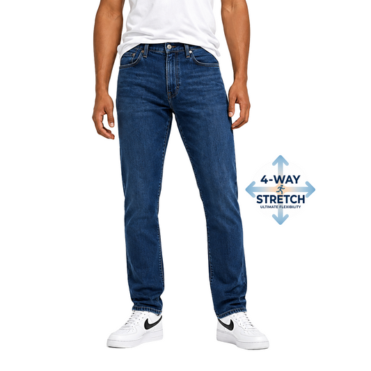 Men's Flex Stretch Slim Straight Jeans - Dark Wash