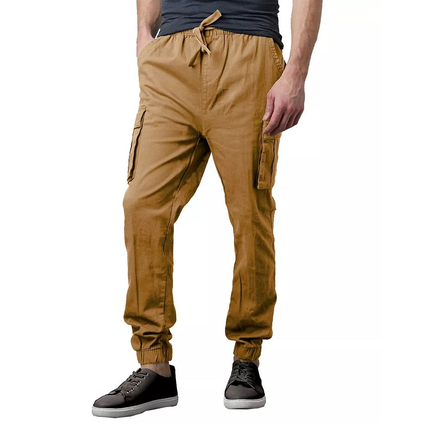 Wholesale Men's Super Stretch Cargo Jogger Pants Timber
