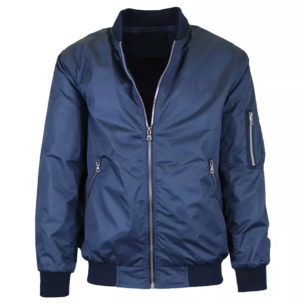 Men's Lightweight Bomber Jacket in Navy