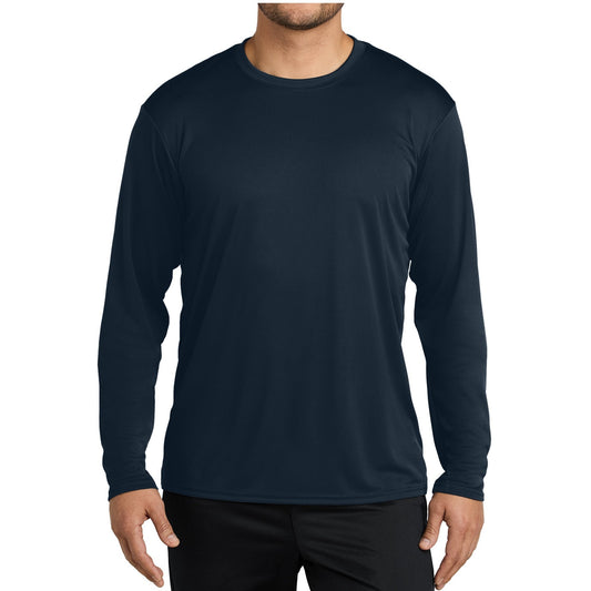 48 Pack Men's Performance Long Sleeve T-Shirt - Navy