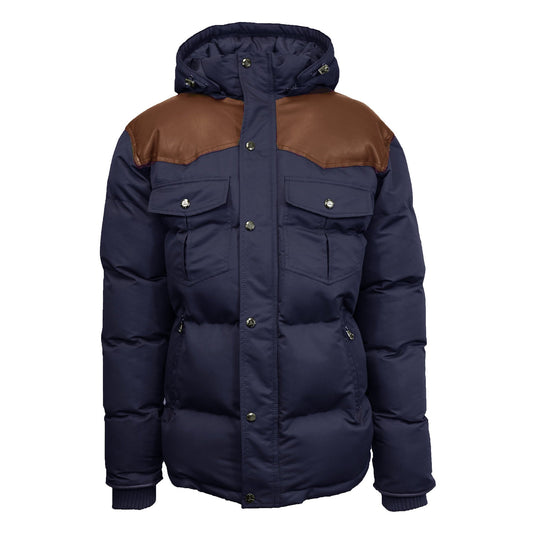 Wholesale Youth Ranger Bubble Jacket with Hood - Navy