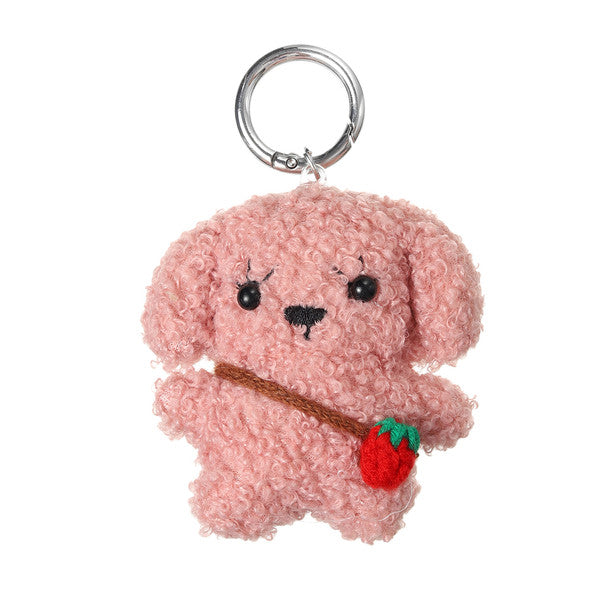 Wholesale Pink Puppy Backpack Charm / Keychain