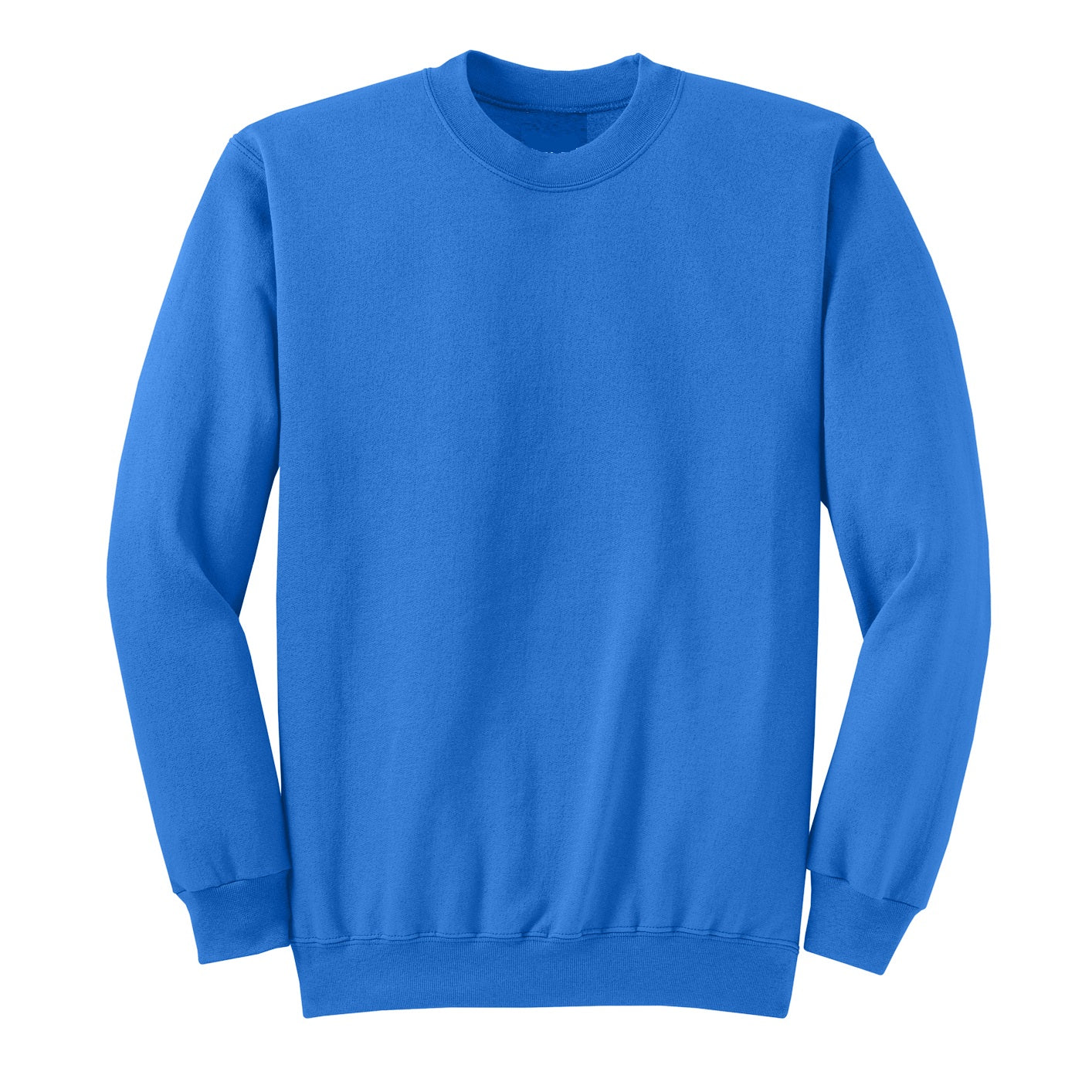 Wholesale Adult Crew Neck Sweatshirt in Royal Blue