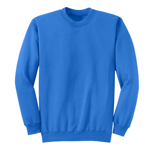 Wholesale Adult Crew Neck Sweatshirt in Royal Blue