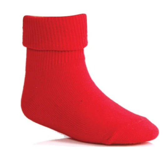Wholesale Children's Triple Roll Socks in Red  Uniform Socks in Red
