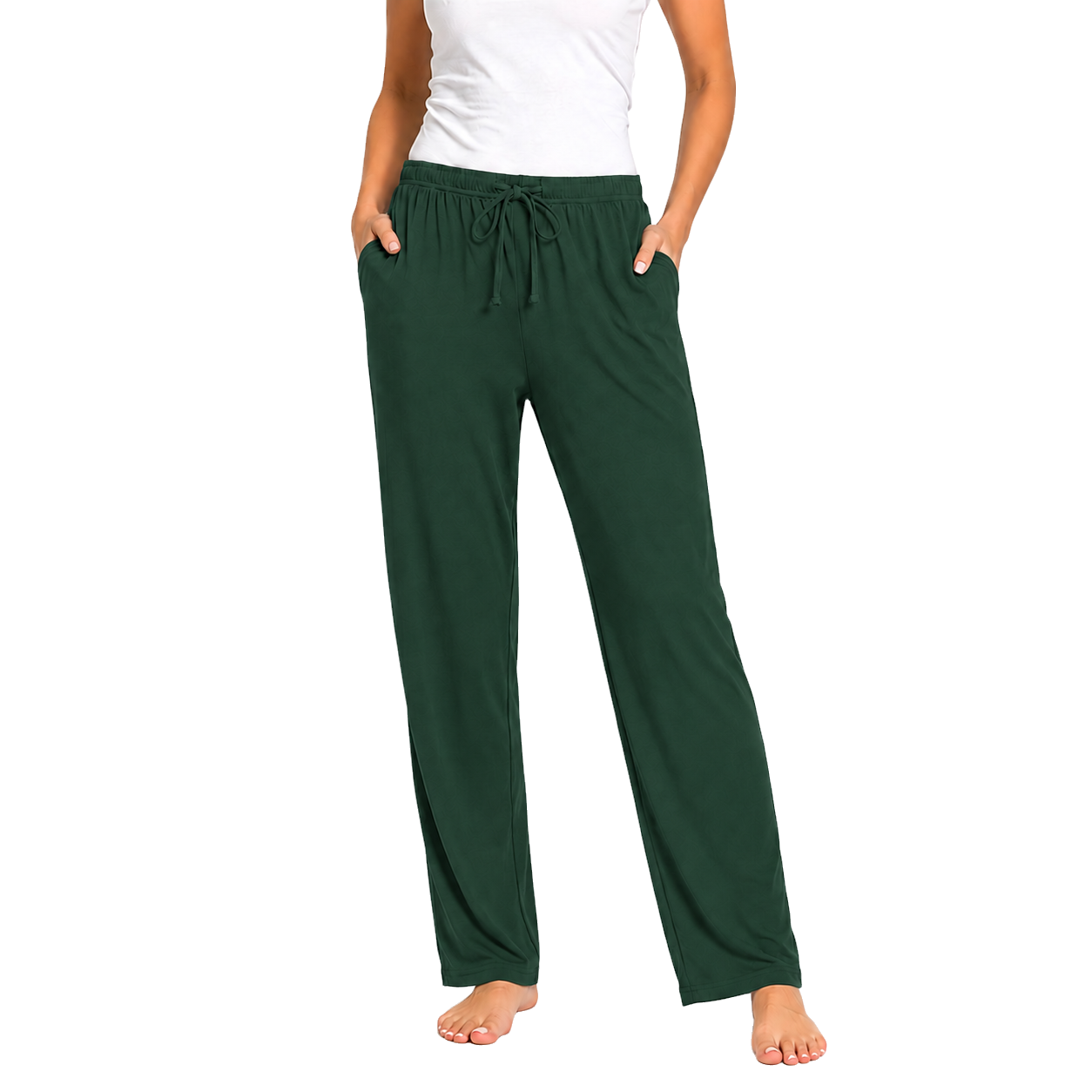 Women's Classic Lounge Pants in Dark Green