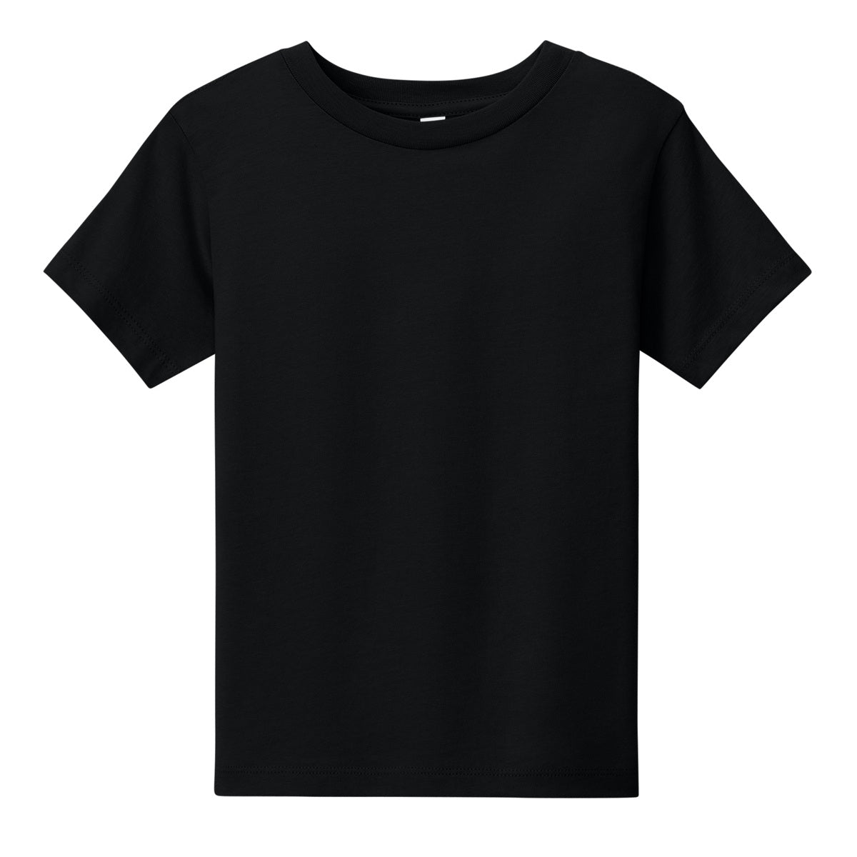 Wholesale Toddler Crew Neck T-Shirt in Black - Case of 72