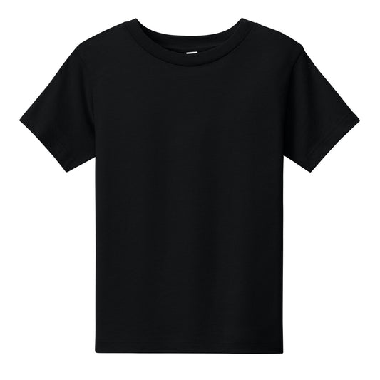 Wholesale Toddler Crew Neck T-Shirt in Black - Case of 72