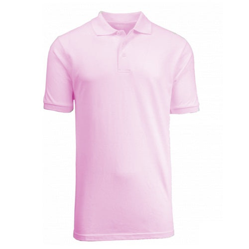 Wholesale Boys Short Sleeve School Uniform Polo Shirt in Pink